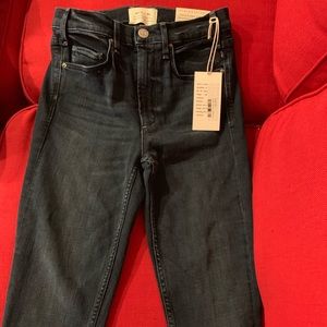 Dark wash skinny jeans